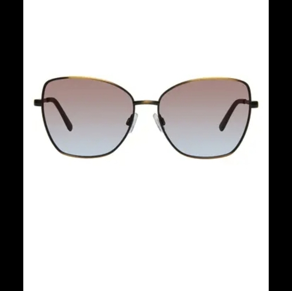 KURT GEIGER London 58mm Cat Eye Sunglasses In Gold and Black